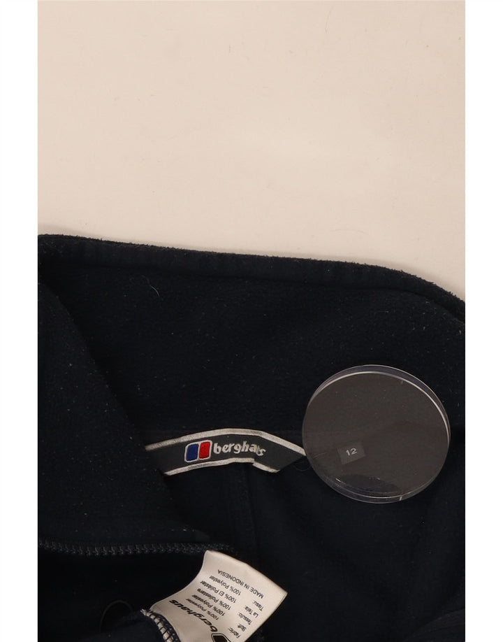 Berghaus Womens Liner Fleece Jacket UK 12 Medium Navy Blue