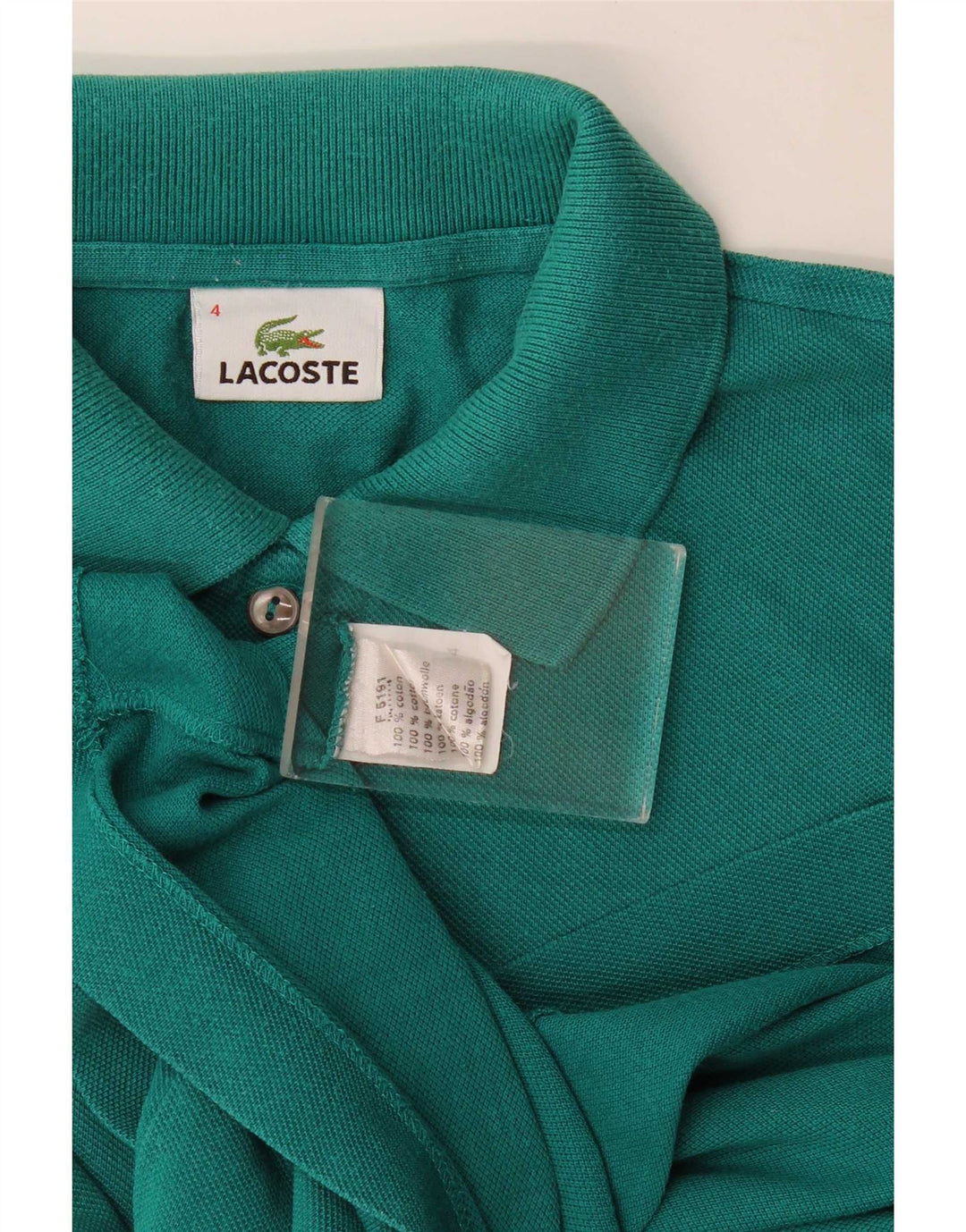 Lacoste herre poloshirt størrelse 4 Medium grøn bomuld
