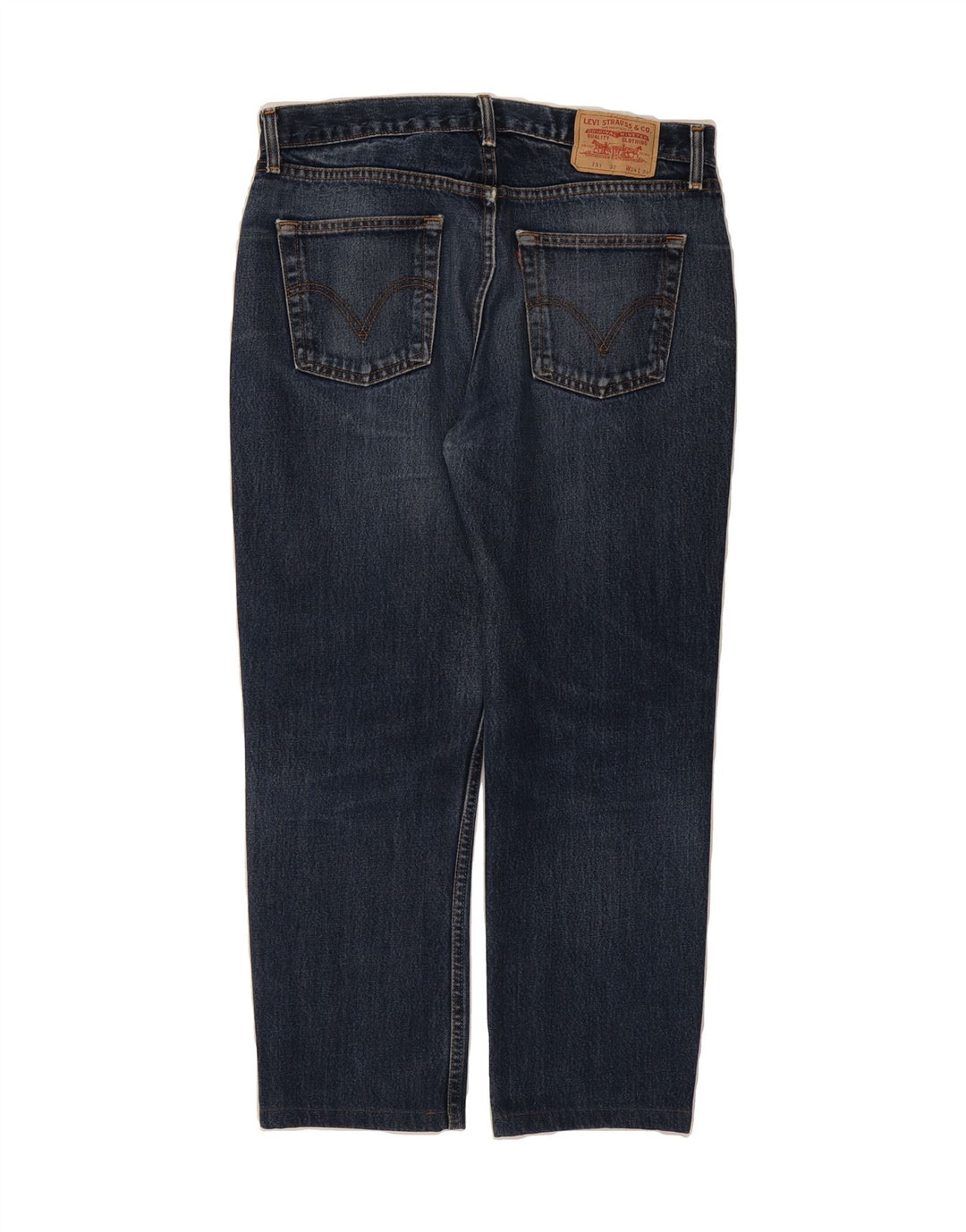 LEVI'S Mens 751 Straight Jeans W34 L27 Blue Cotton Vintage Levi's and Second-Hand Levi's from Messina Hembry 