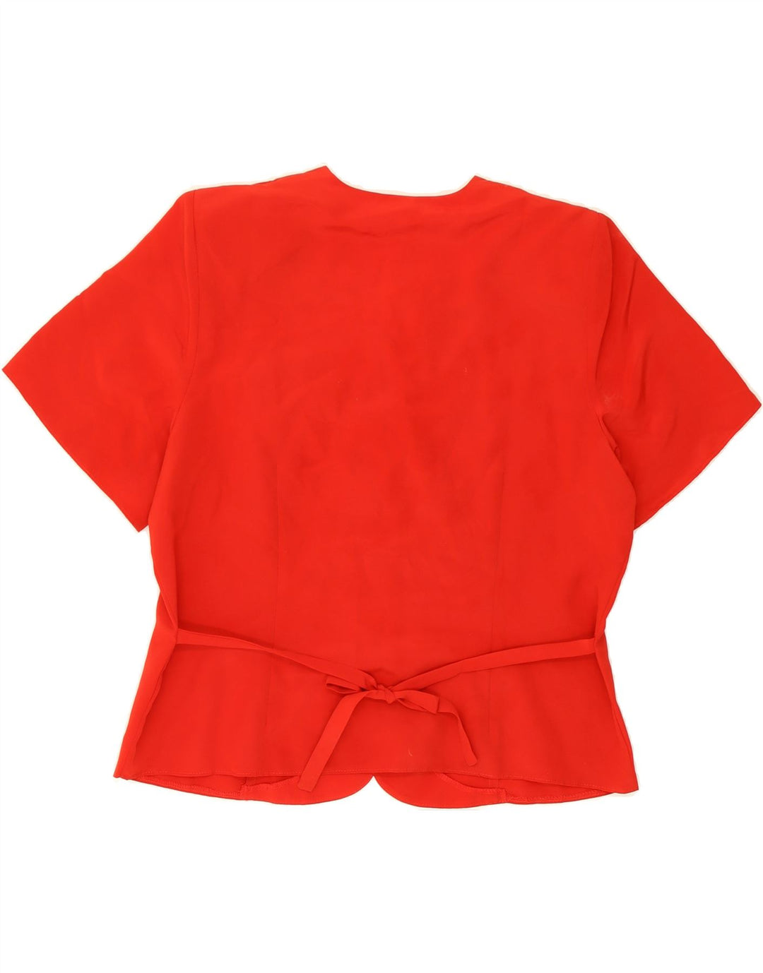 VINTAGE Womens Shirt Blouse UK 16 Large Red Polyester Vintage Vintage and Second-Hand Vintage from Messina Hembry 