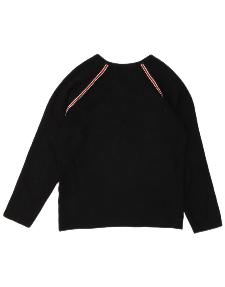 Marks & Spencer Womens V-Neck Jumper Sweater UK 8 Small Black