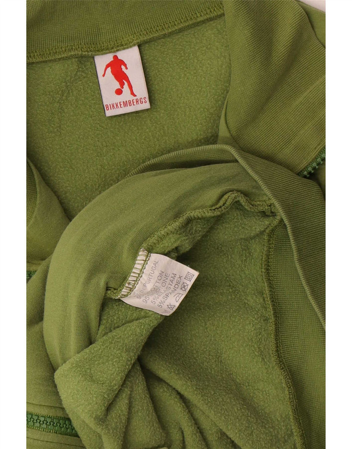 Bikkembergs Veste de Survêtement Graphique Homme Vert Moyen Coton