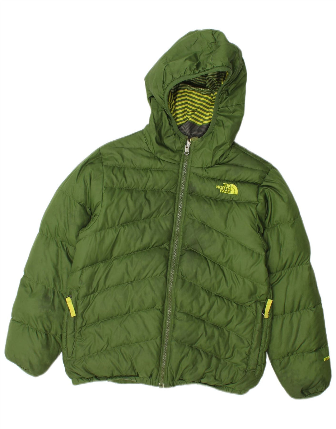 Giacca reversibile con cappuccio The North Face da ragazzo 10-11 anni verde medio