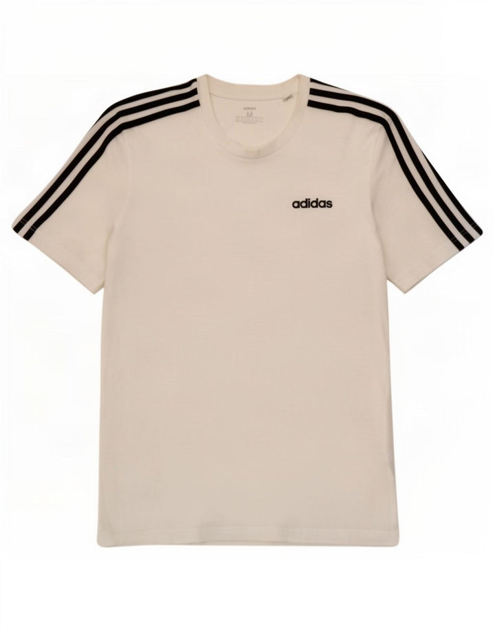 Ανδρικό T-Shirt Adidas Τοπ μεσαίο λευκό βαμβακερό