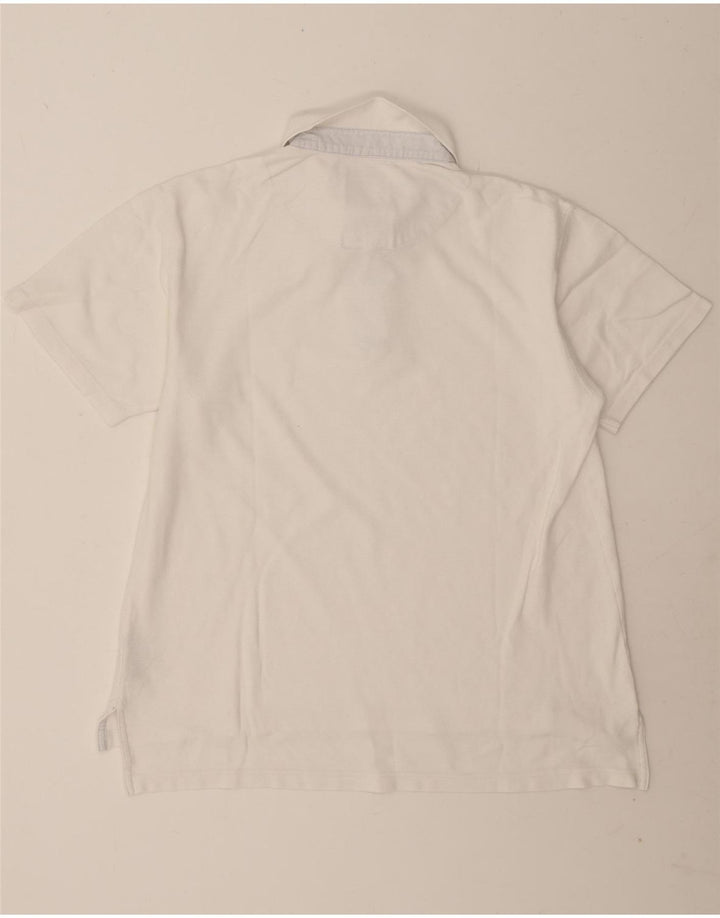 Slam Mens Polo Shirt Large White Cotton