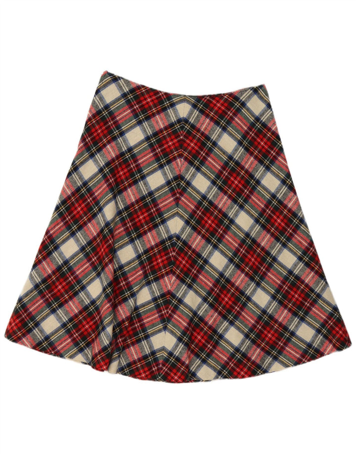 Vintage Womens A-Line Skirt  W32 Large Multicoloured Plaid