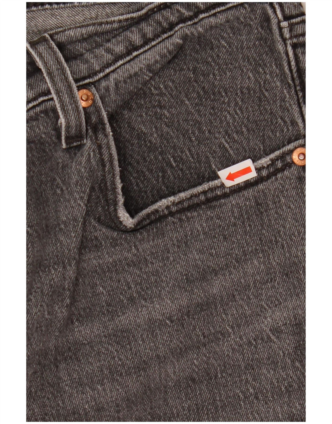Levi's Mens Ribcage Straight Jeans W31 L29 Grey Cotton