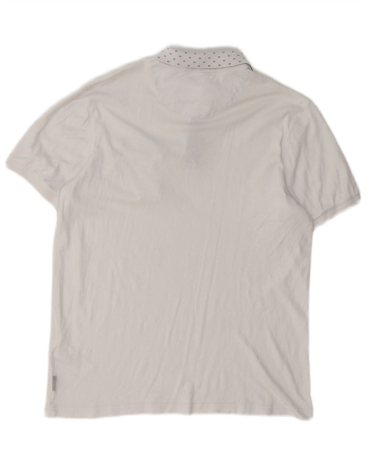 Ted Baker herre poloshirt str. 2 Lille hvid bomuld