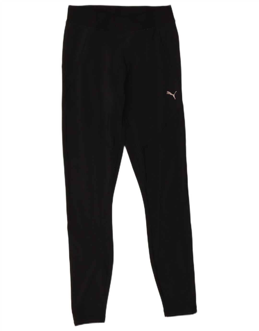 PUMA Womens Slim Fit Leggings UK 10 Small  Black Polyester
