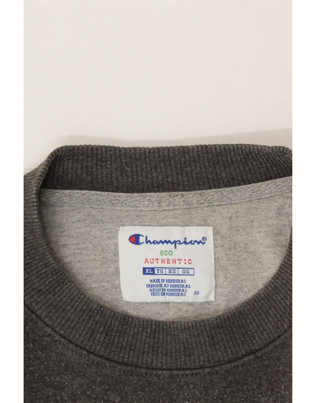 CHAMPION Mens Sweatshirt Jumper XL Grey Cotton Vintage Champion and Second-Hand Champion from Messina Hembry 
