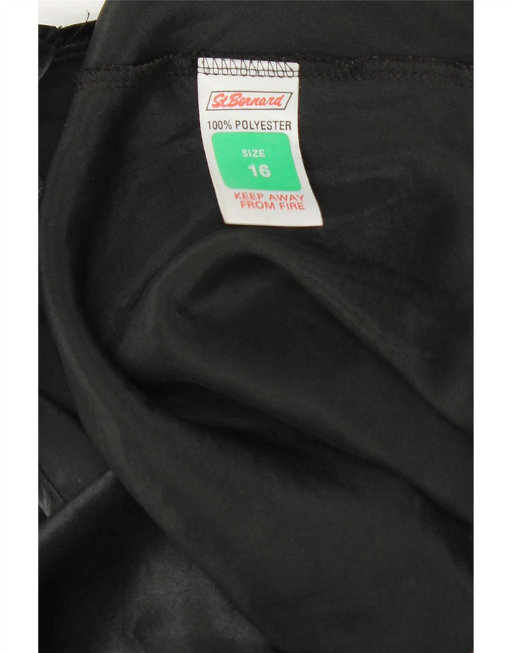 ST. BERNARD Womens Slip Dress UK 16 Large Black Polyester