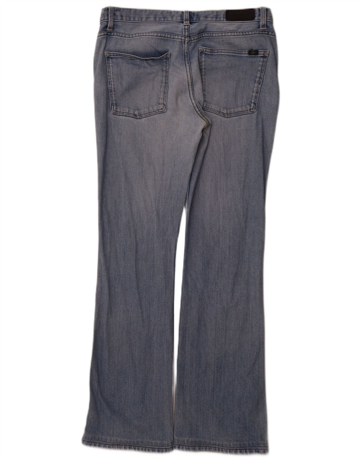 LACOSTE Womens Bootcut Jeans W31 L30 Blue Cotton