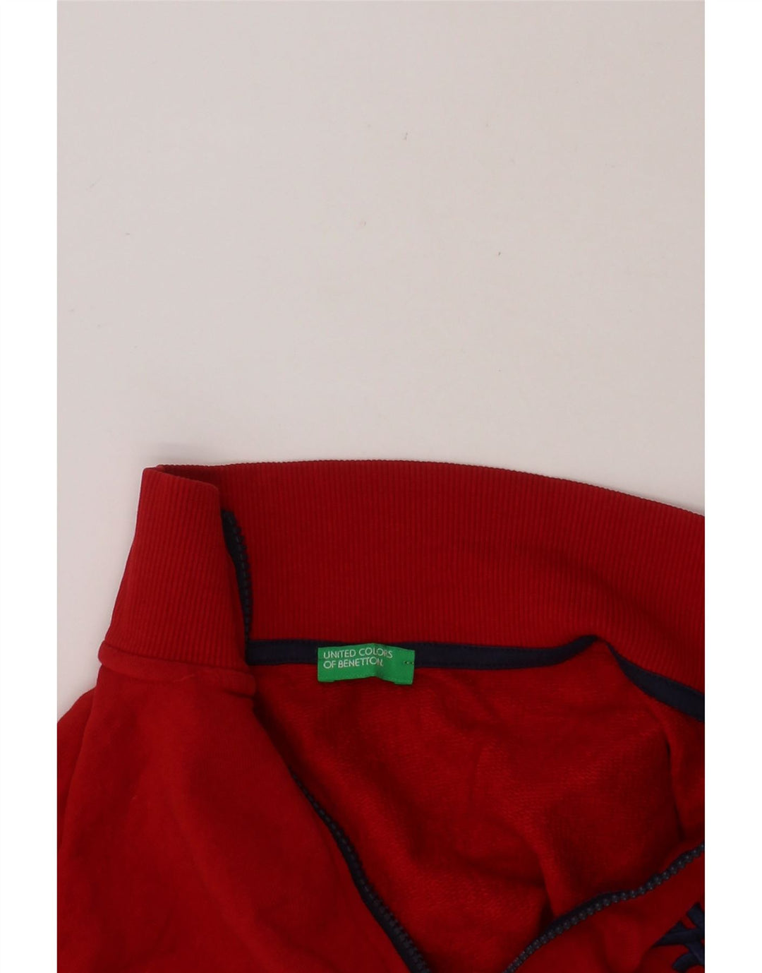 BENETTON Boys Tracksuit Top Jacket 8-9 Years Large Red Cotton Vintage Benetton and Second-Hand Benetton from Messina Hembry 