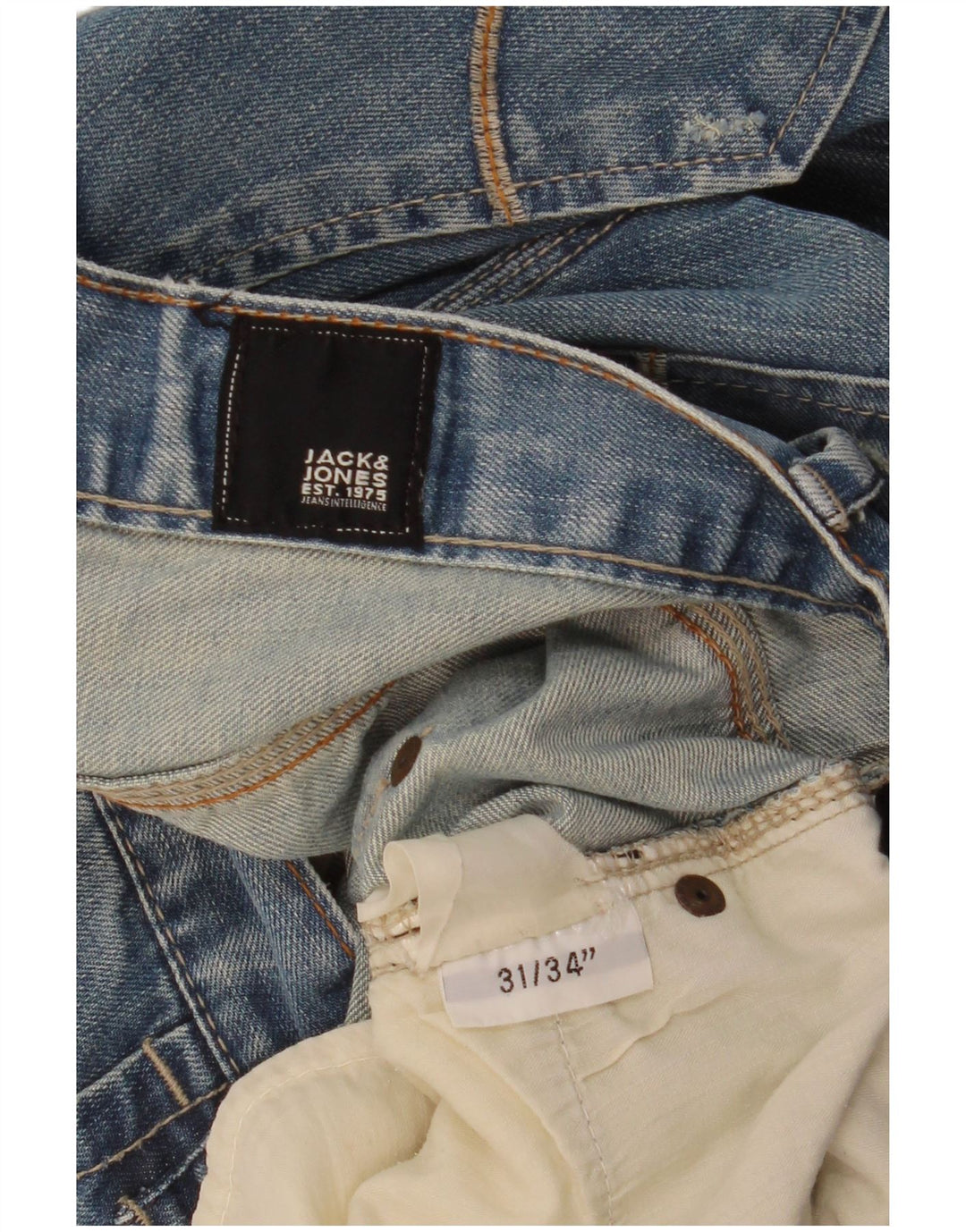 Jack & Jones Mens Straight Jeans W31 L30 Blue
