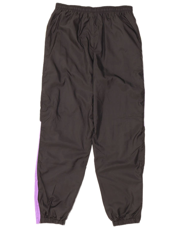 Pantalon de survêtement vintage pour homme Joggers Medium Black Colourblock Nylon