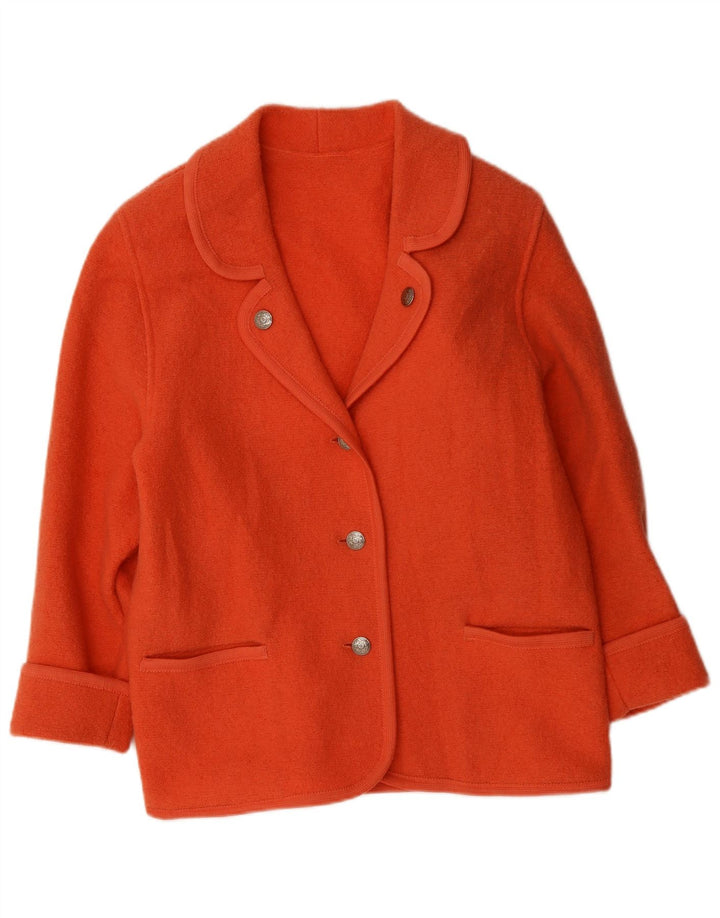 Vintage Womens 3 Button Blazer Jacket UK 16 Large Pink