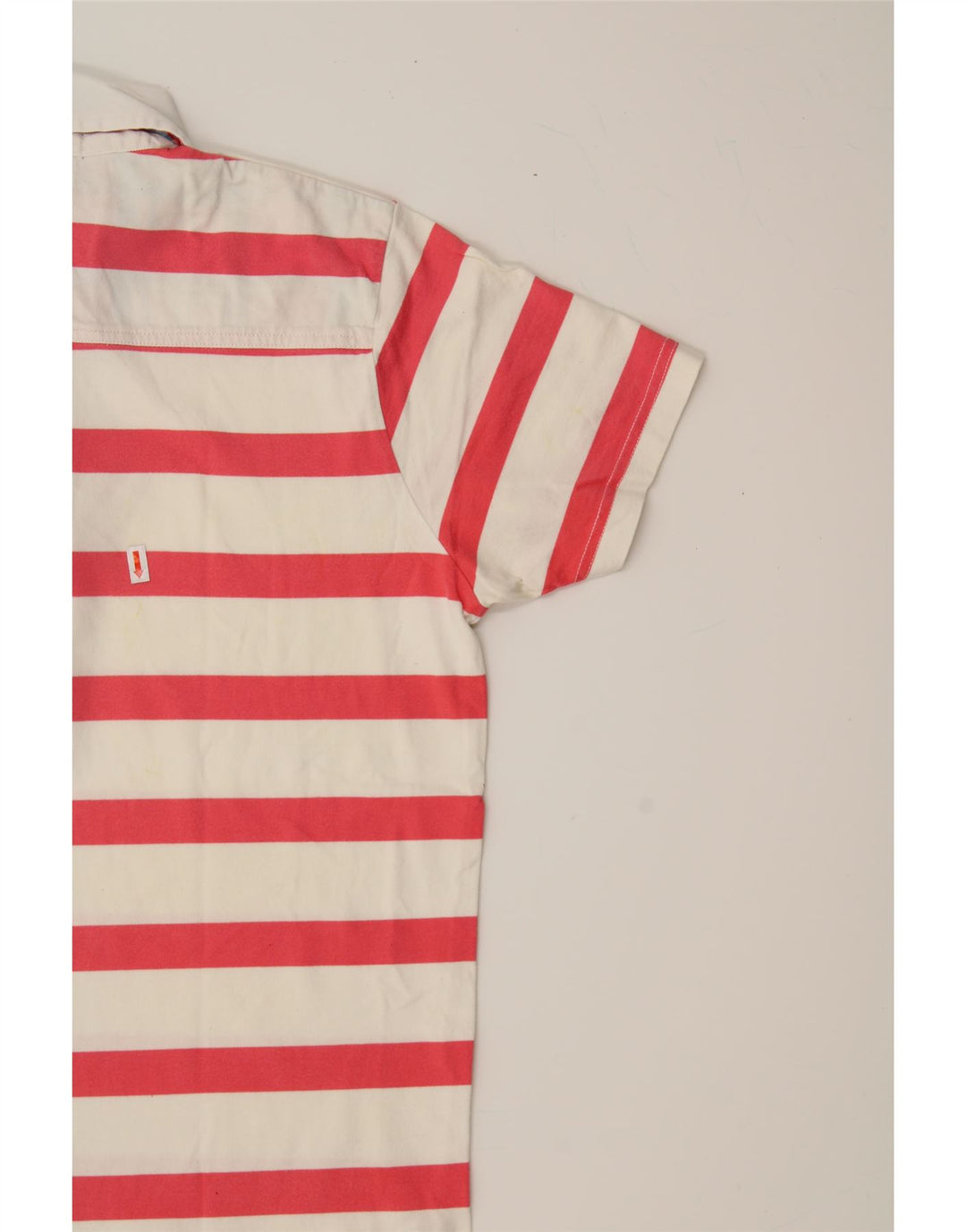 GANT Mens Polo Shirt Small Red Striped Cotton Vintage Gant and Second-Hand Gant from Messina Hembry 