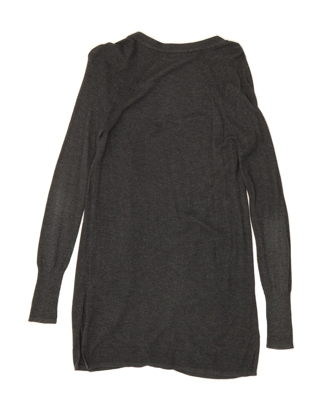 MOSSIMO Womens Longline Open Cardigan Sweater UK 10 Small Grey Nylon Vintage Mossimo and Second-Hand Mossimo from Messina Hembry 