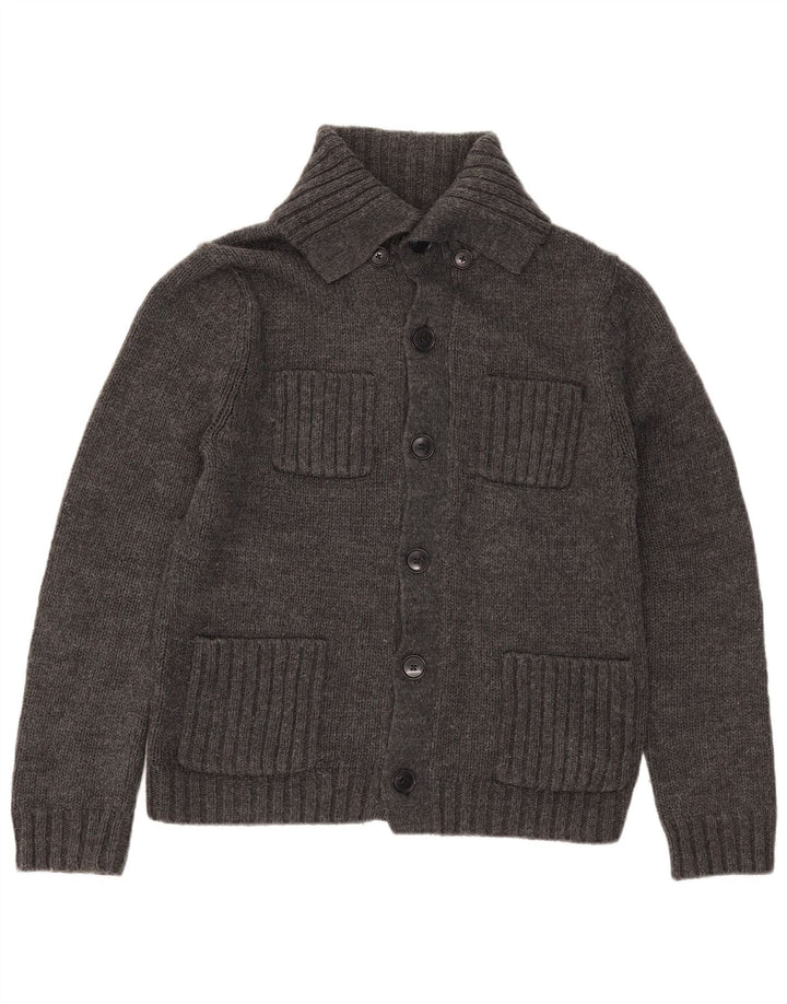 Gap Mens Cardigan Sweater Medium Grey Acrylic