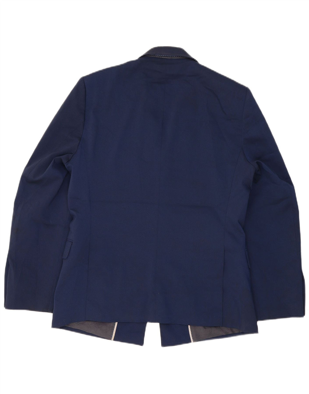 Marks & Spencer Mens 1 Button Blazer Jacket UK 40 Large Navy Blue Classic