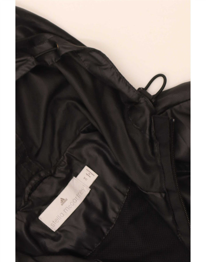 Adidas Damen Kapuzen-Regenjacke EU 34 Small Schwarz