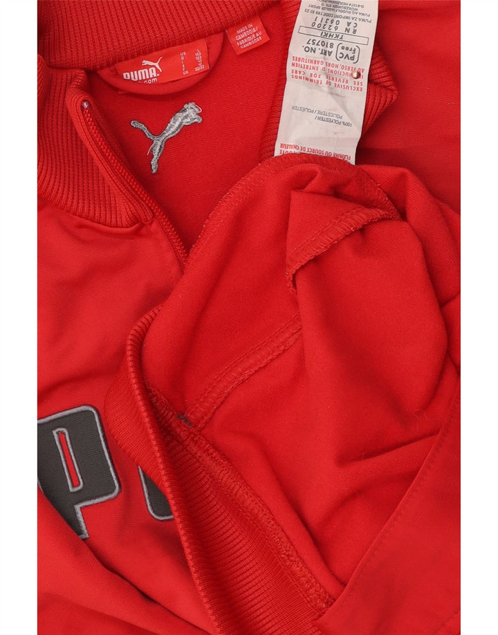 Puma Veste de Survêtement Graphique Garçon 11-12 ans Rouge Polyester