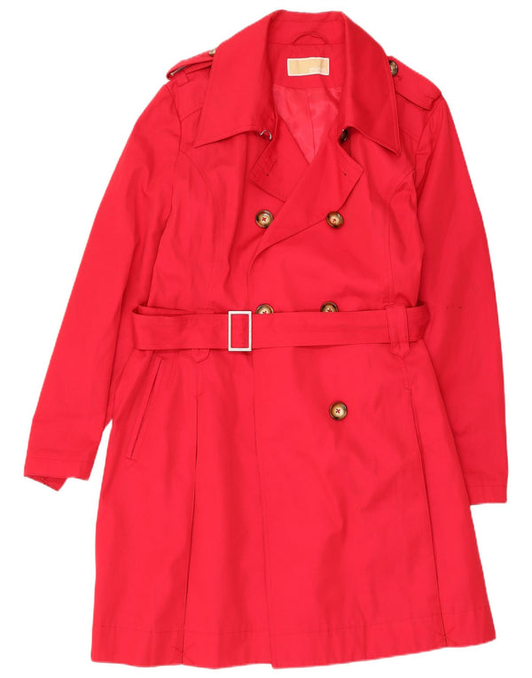 Michael Kors Womens Trench Coat UK 16 Large Pink