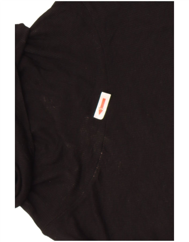 Zara Womens Top Long Sleeve UK 16 Large Black