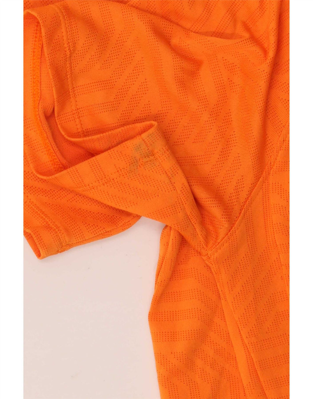 Under Armour Mens T-Shirt Top Small Orange Geometric Polyester