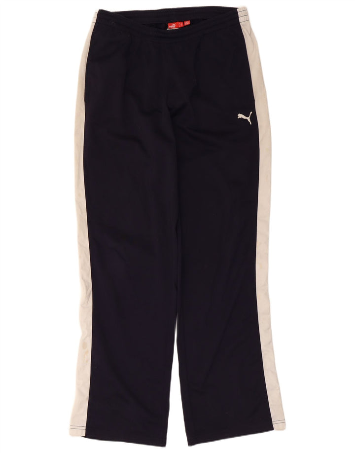 Puma Mens Tracksuit Trousers Large Navy Blue Colourblock