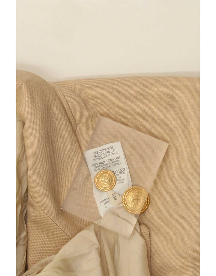 Marks & Spencer Damen St. Michael Blazer Jacke UK 18 XL Beige