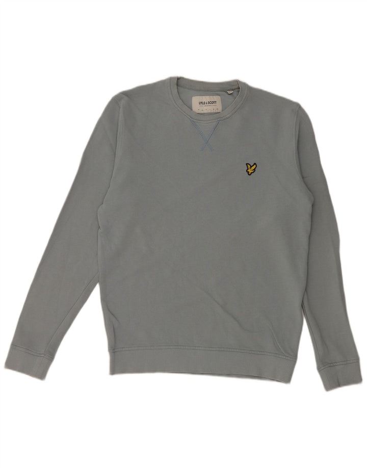 Lyle & Scott Sweatshirt til mænd, lille blå bomuld
