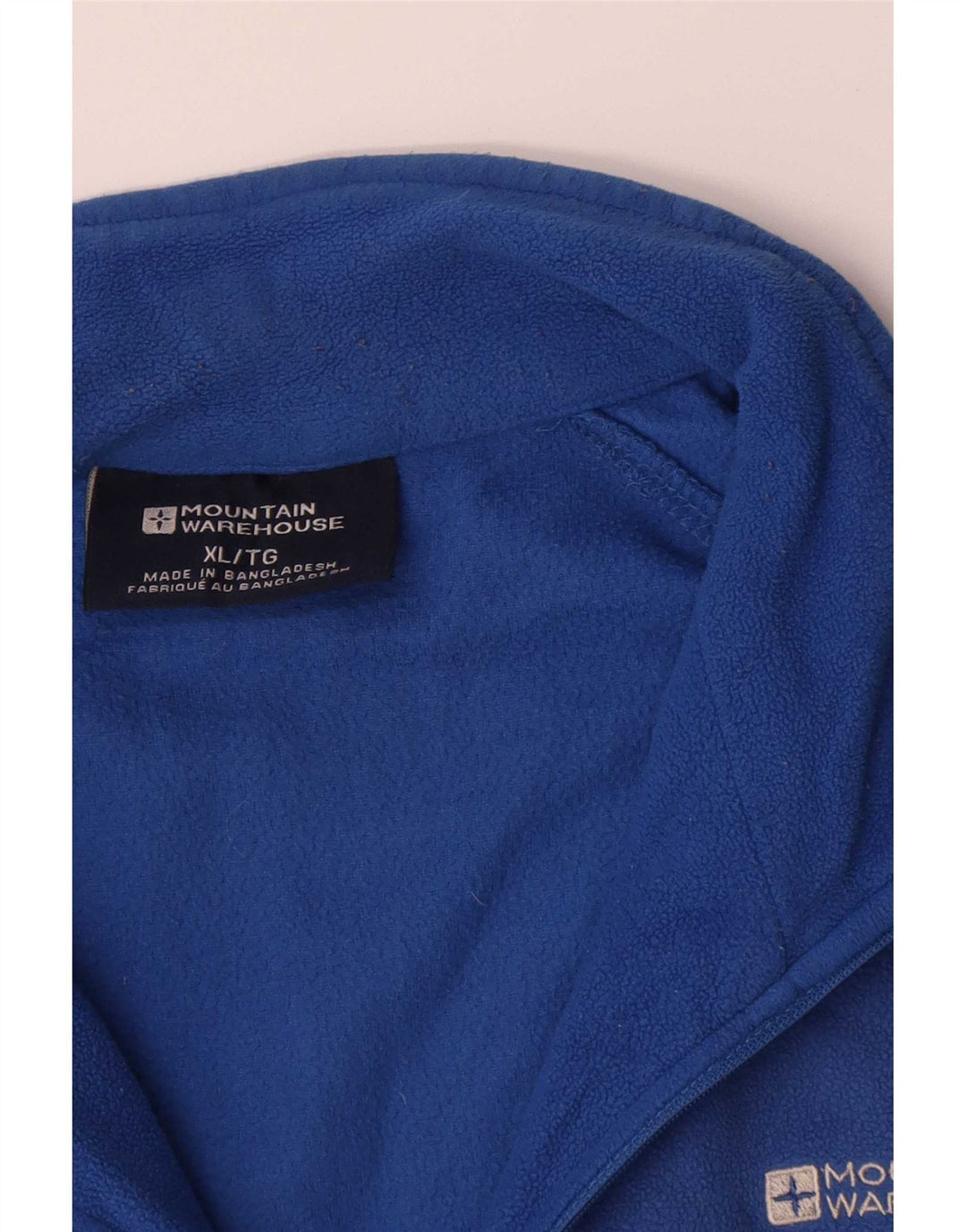 Mountain Warehouse Herre Fleece Jumper med lynlås XL Blå Polyester