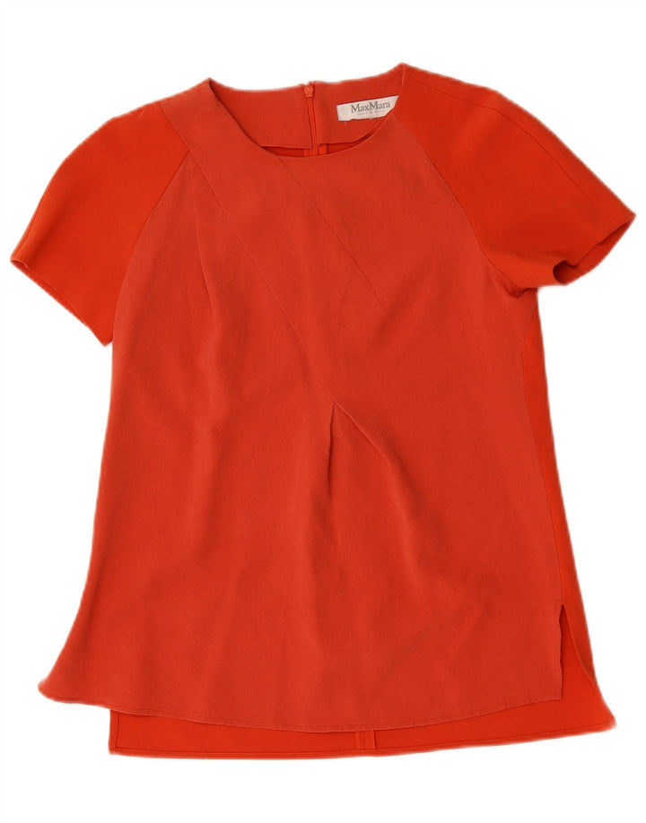 MAX MARA Womens Blouse Top UK 12 Medium Red