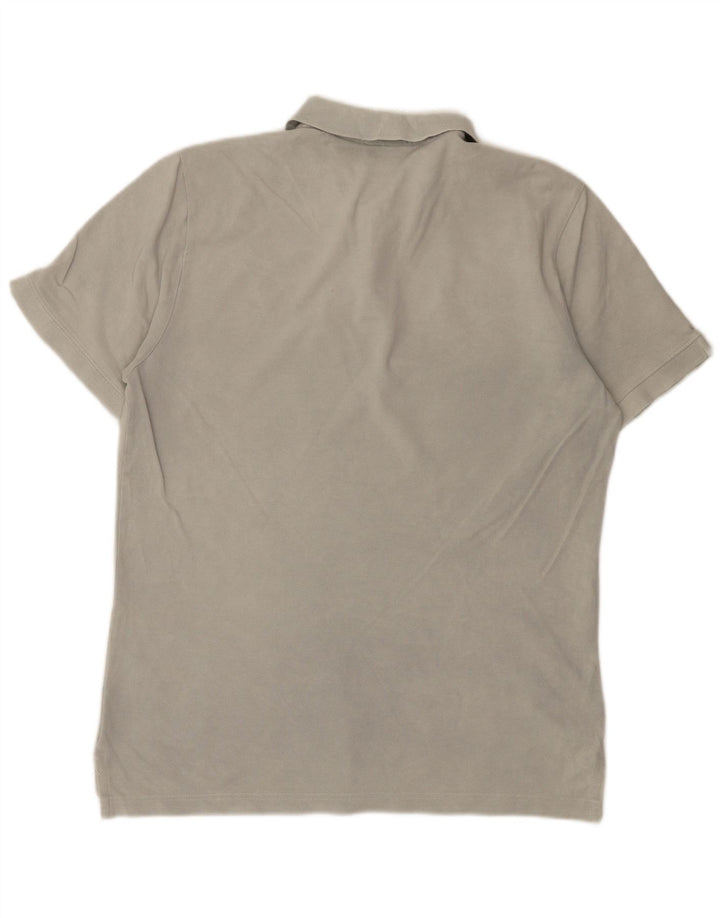 Nike Mens Polo Shirt Medium Grey Cotton