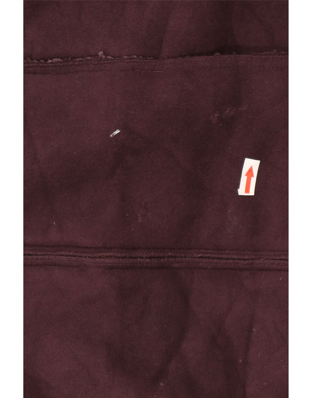 Marks & Spencer Womens Sherpa Gilet UK 12 Medium Burgundy Polyester