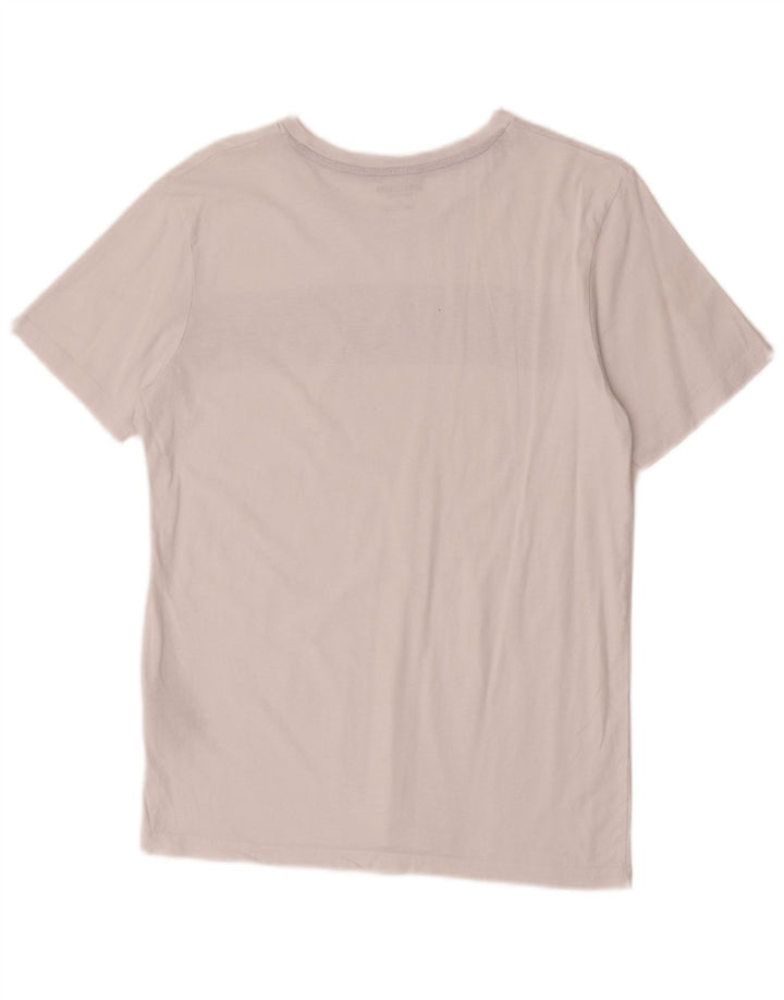 Jack & Jones Mens Graphic T-Shirt Top Medium White Cotton