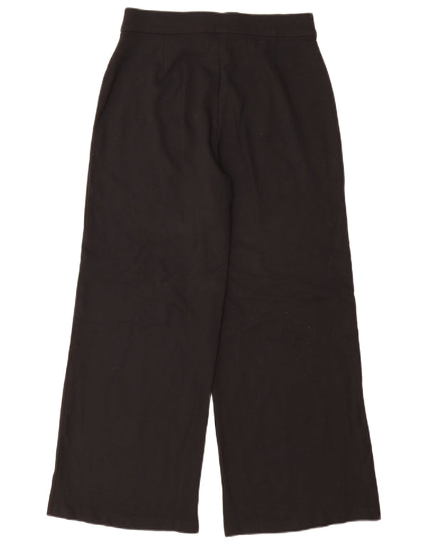 Marks & Spencer Pantalon décontracté à jambe large pour femme UK 12 Medium W30 L29 Noir