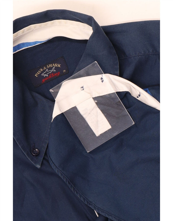 Paul & Shark Chemise graphique homme taille 39 coton bleu marine moyen