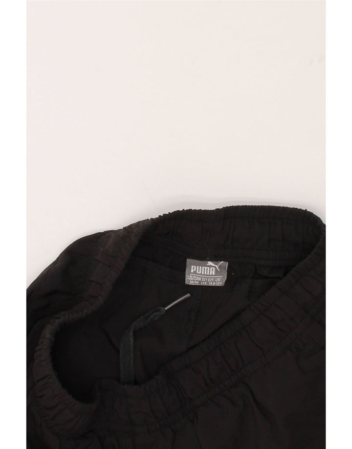 PUMA Boys Sport Shorts 9-10 Years Medium Black Polyester Vintage Puma and Second-Hand Puma from Messina Hembry 