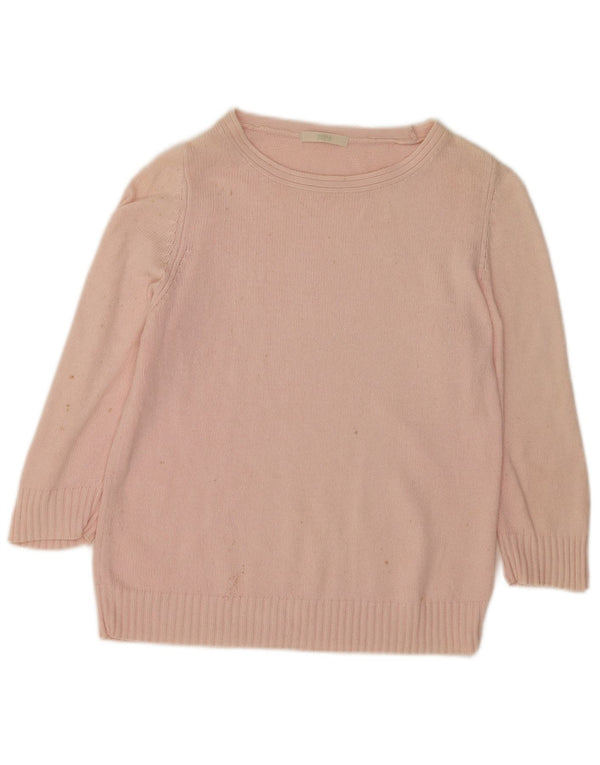 Marks & Spencer Pull à manches 3/4 et col bateau pour femme, taille 10, petit rose