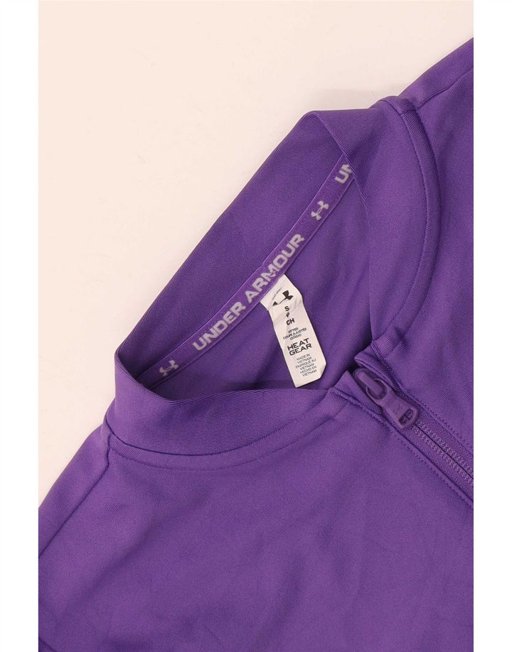Under Armour Haut de survêtement court pour femme UK 10 Small Violet