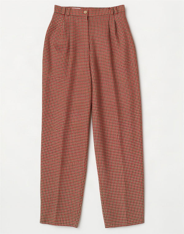 Richard Meyer Pantalon court taille haute pour femme EU 38 Medium W28 L26 Rouge
