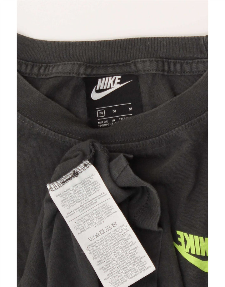 T-shirt grafica da uomo Nike Top in cotone grigio medio