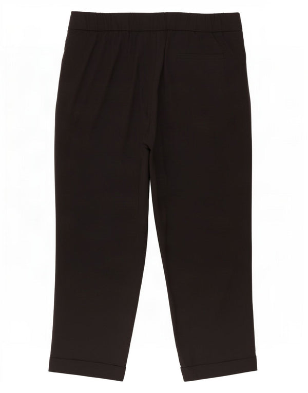 Marks & Spencer Damen-Hose mit hoher Taille, UK 18, XL, W40, L28, Schwarz, Polyester