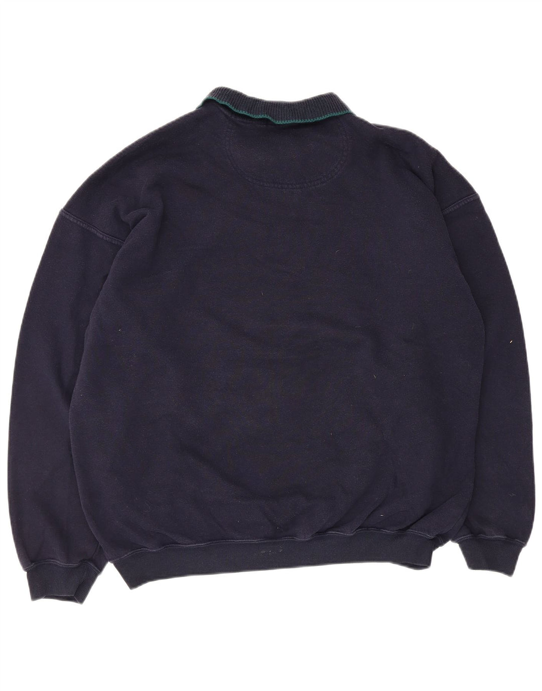 Marks & Spencer Sudadera tipo jersey para hombre, talla grande, azul marino, Argyle/Diamond