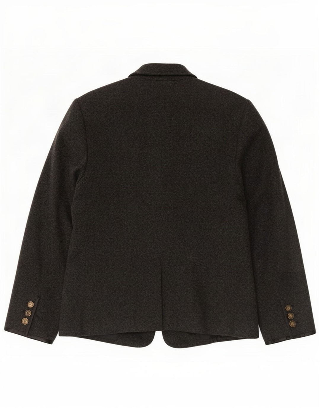 Jaqueta blazer feminina vintage IT 44 lã cinza médio