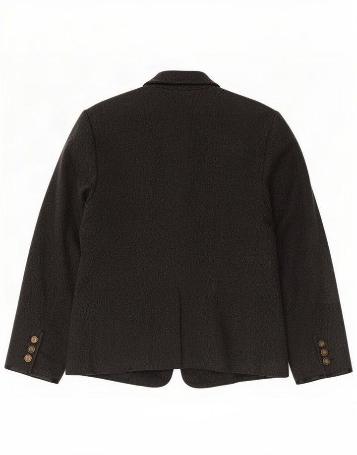 Jaqueta blazer feminina vintage IT 44 lã cinza médio