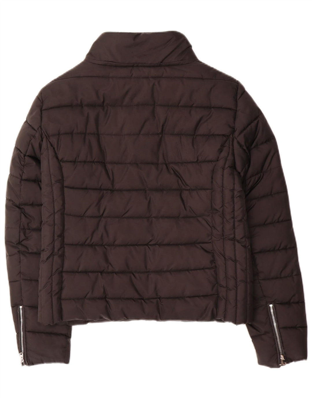 ZARA Womens Padded Jacket UK 14 Medium Black Polyester