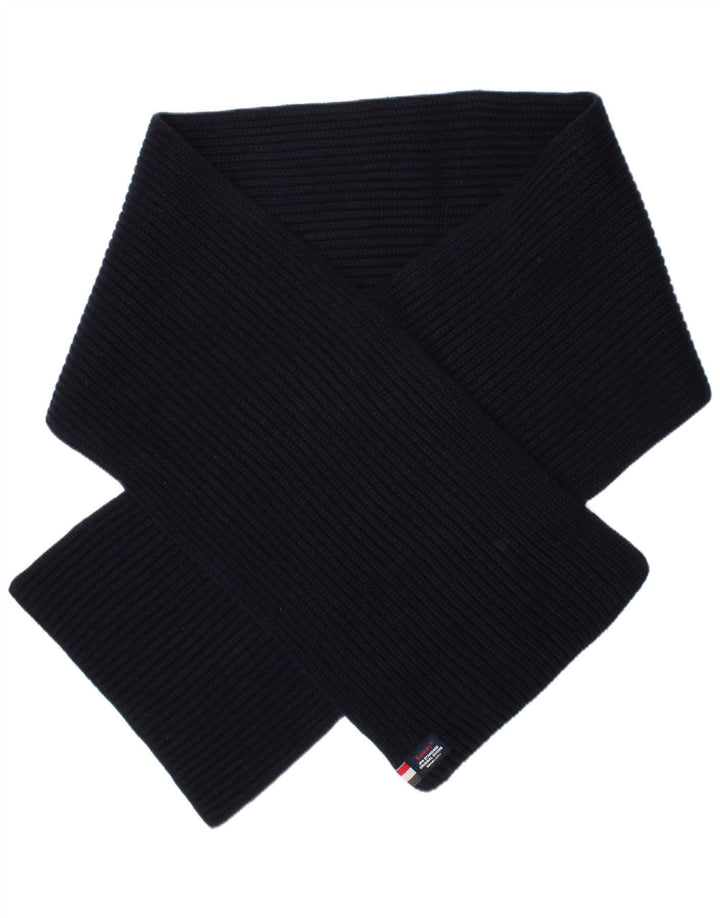 Superdry Mens Knit Rectangle Scarf One Size Navy Blue Acrylic Classic
